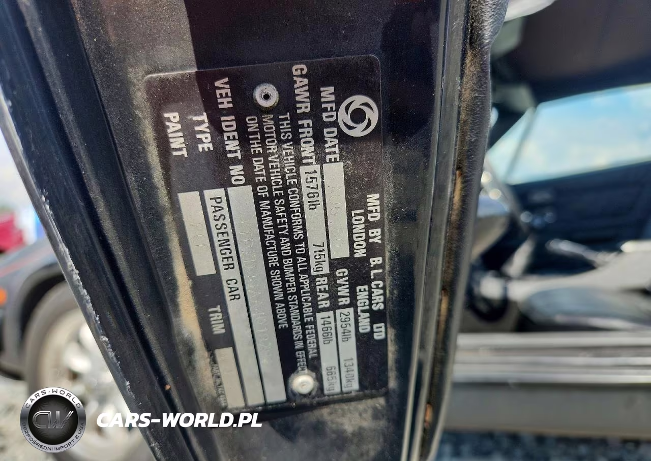 1980 Triumph Car Tr-7 VIN:TPZDJ8AA401878 - 12