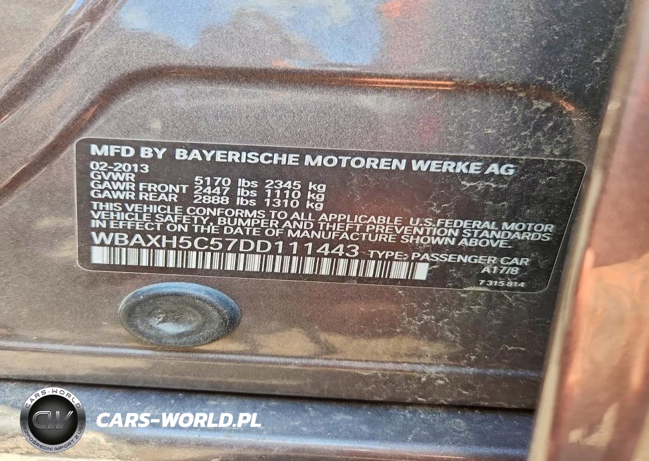 2013 BMW 528 Xi VIN:WBAXH5C57DD111443 - 12