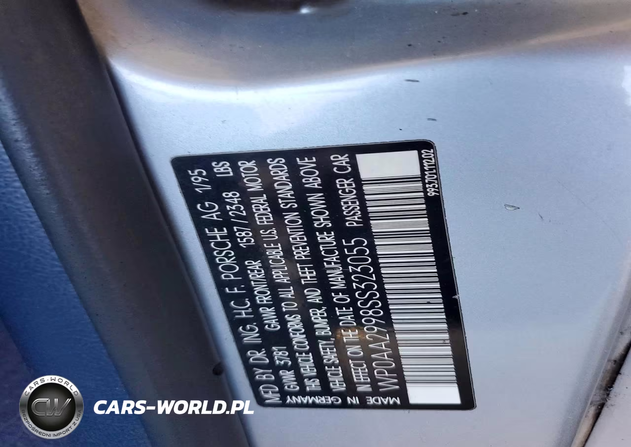 1995 Porsche 911 VIN:WP0AA2998SS323055 - 12