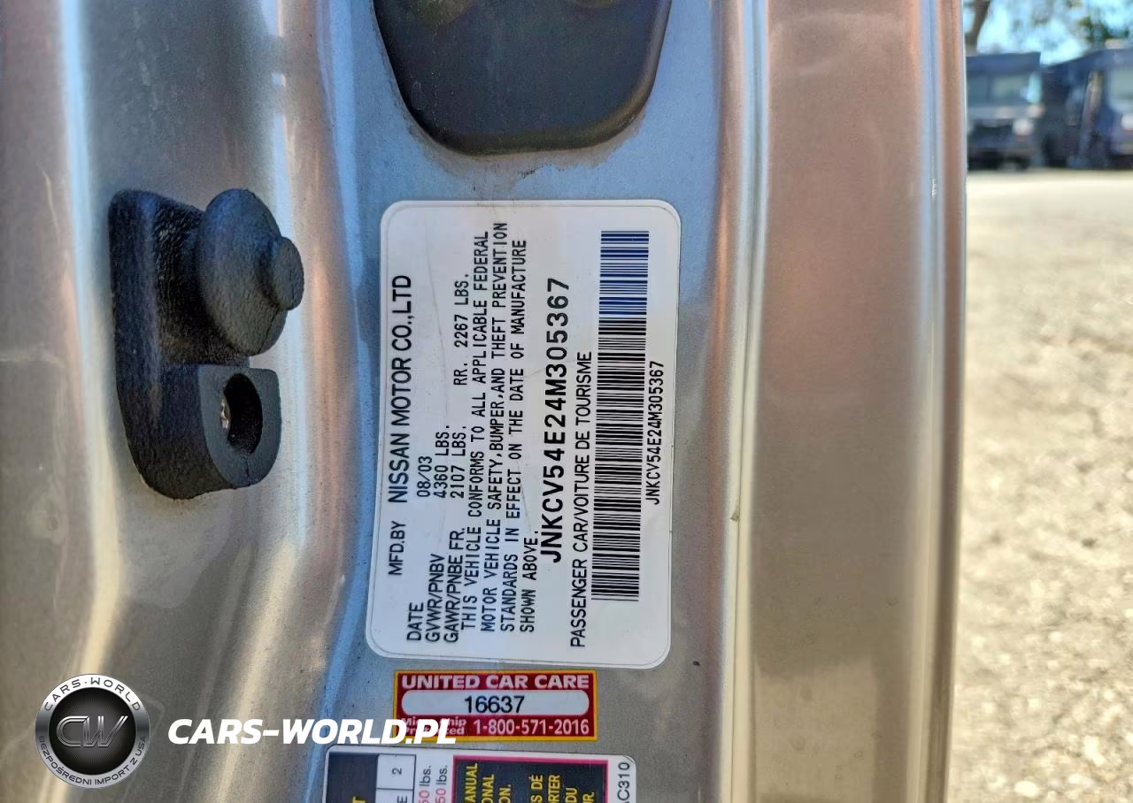 2004 Infiniti G35 Base VIN:JNKCV54E24M305367 - 12
