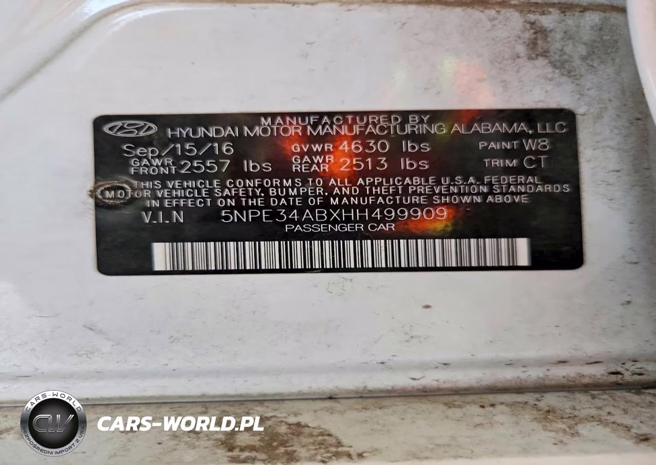 2017 Hyundai Sonata Limited 2.0T VIN:5NPE34ABXHH499909 - 12