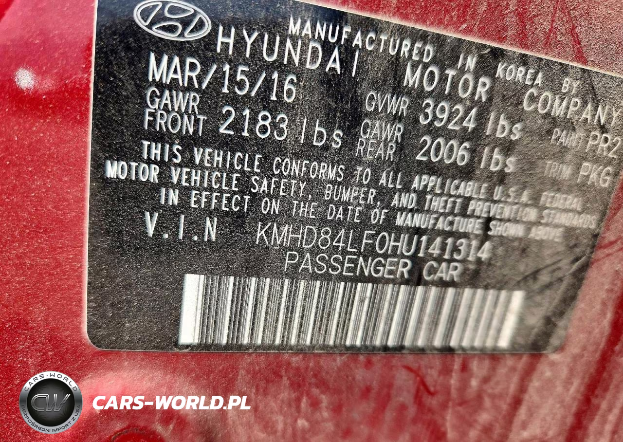2017 Hyundai Elantra Limited VIN:KMHD84LF0HU141314 - 13