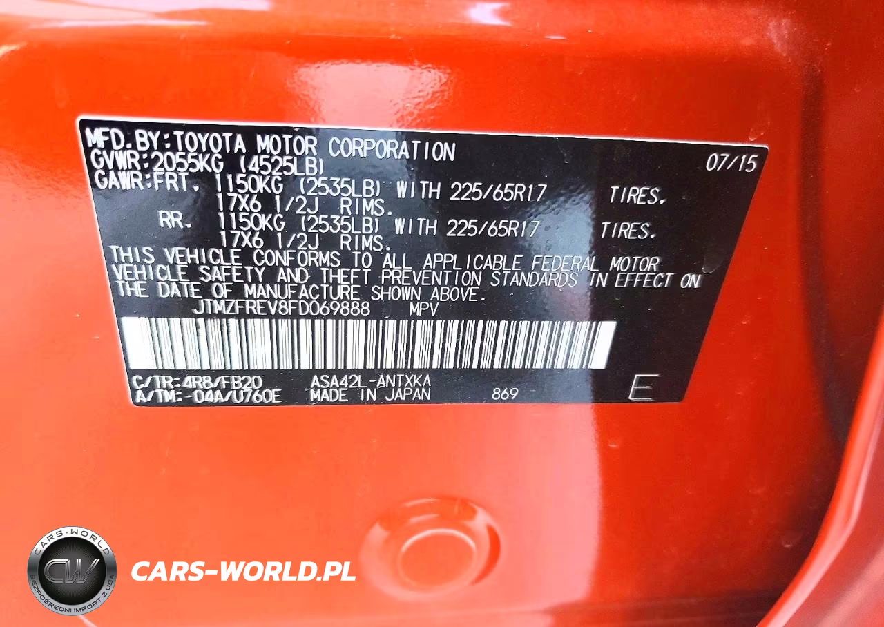 2015 Toyota Rav4 Le VIN:JTMZFREV8FD069888 - 13