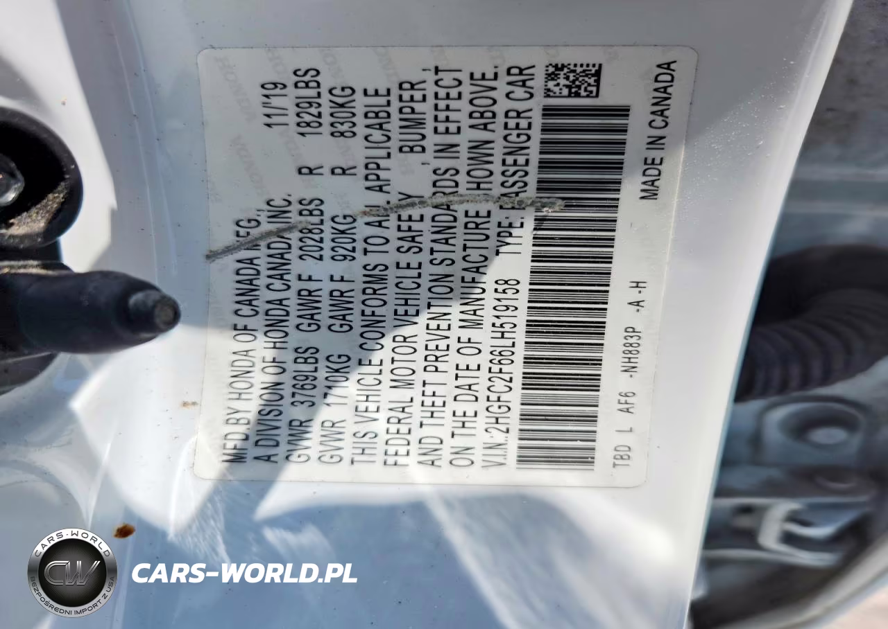 2020 Honda Civic Lx VIN:2HGFC2F66LH519158 - 13