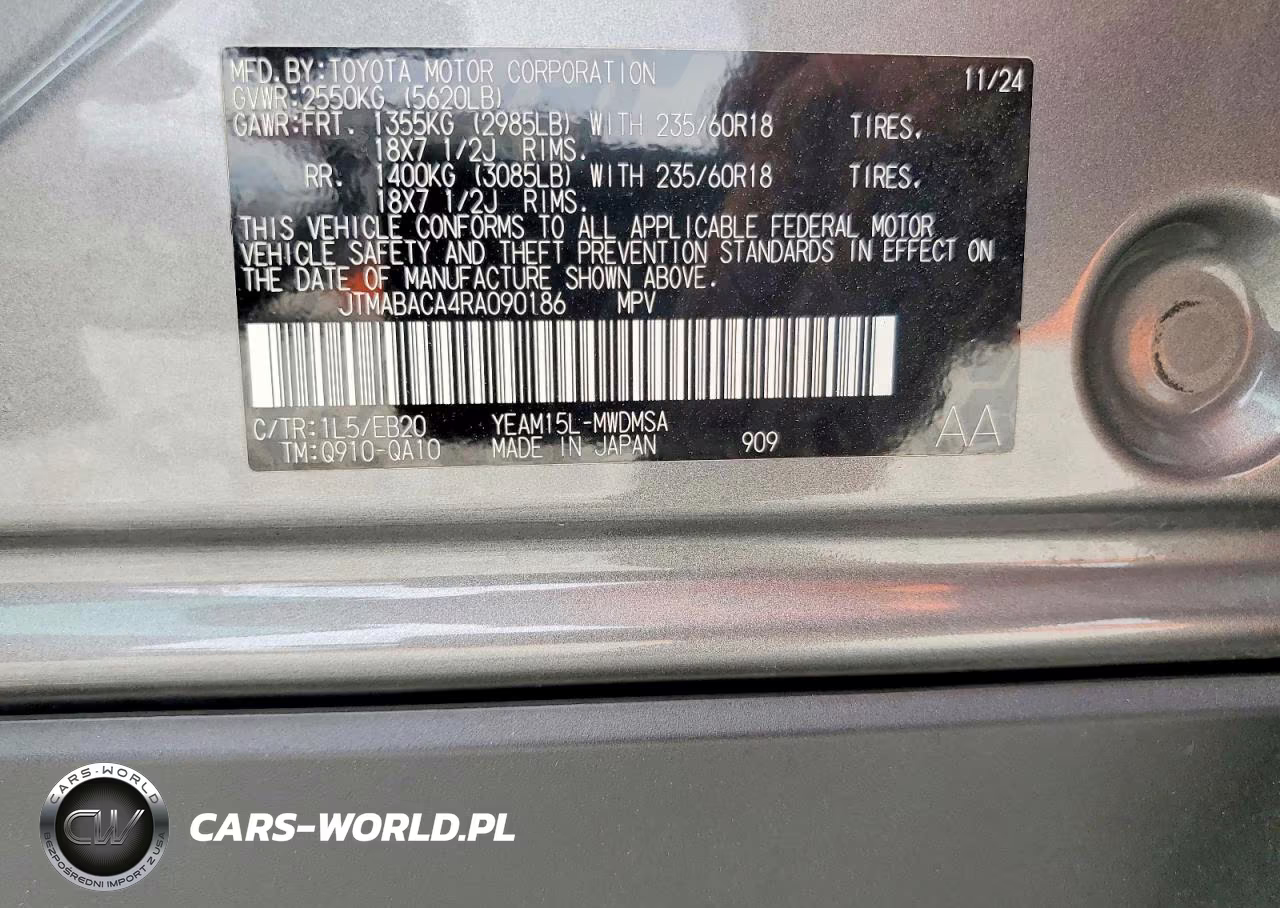 2024 Toyota Bz4X Xle VIN:JTMABACA4RA090186 - 12