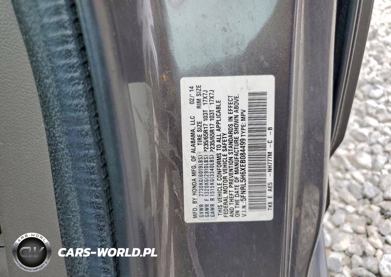 2014 Honda Odyssey Exl VIN:5FNRL5H6XEB084499 - 13