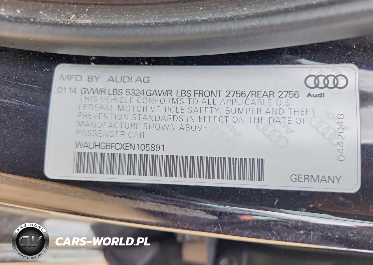 2014 Audi A6 Prestige VIN:WAUHGBFCXEN105891 - 13