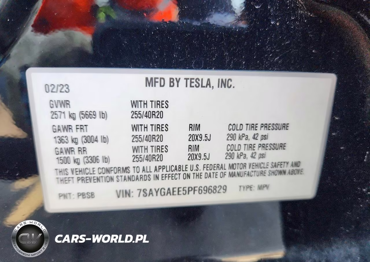 2023 Tesla Model Y VIN:7SAYGAEE5PF696829 - 13