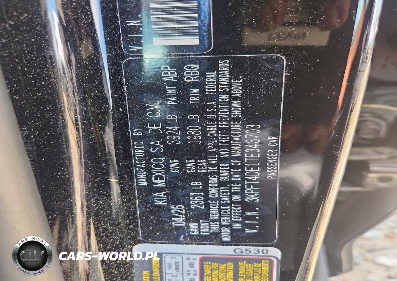 2026 Kia K4 Lx VIN:3KPFT4DE1TE343703 - 12