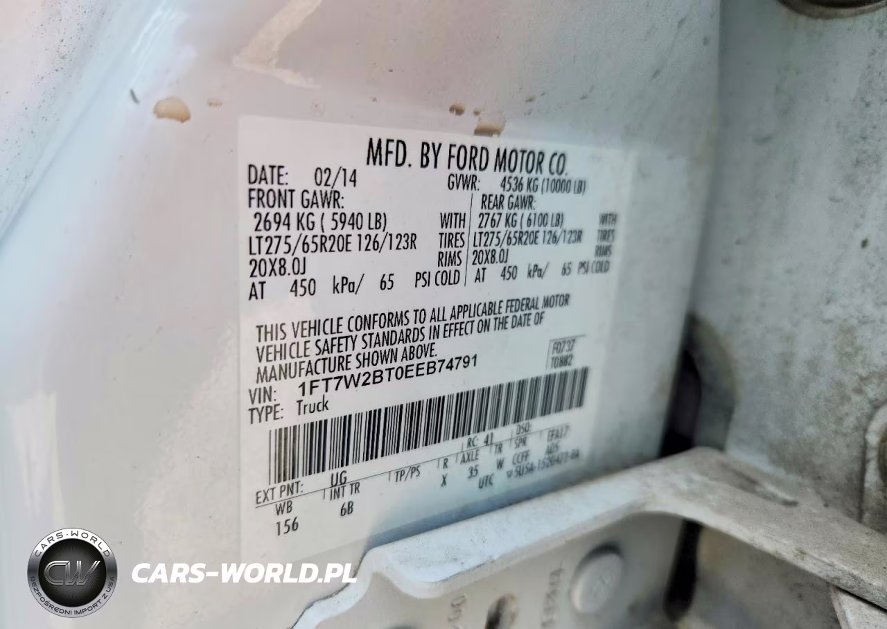 2014 Ford F250 Super Duty VIN:1FT7W2BT0EEB74791 - 12