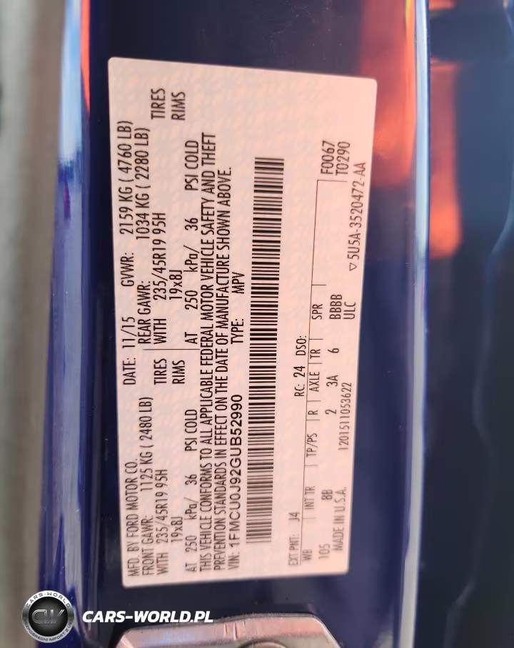 2016 Ford Escape Titanium VIN:1FMCU0J92GUB52990 - 13