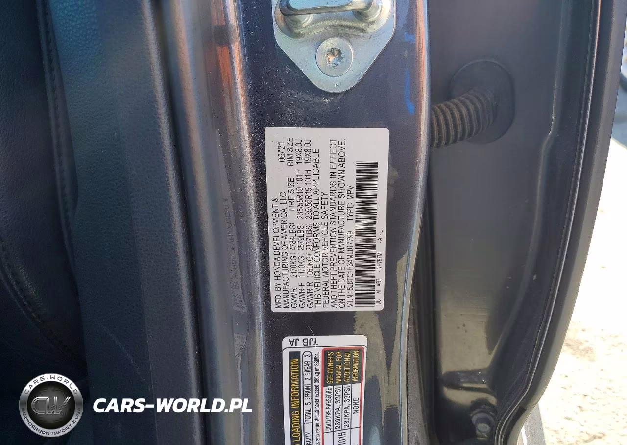 2021 Acura Rdx VIN:5J8TC1H34ML017799 - 12