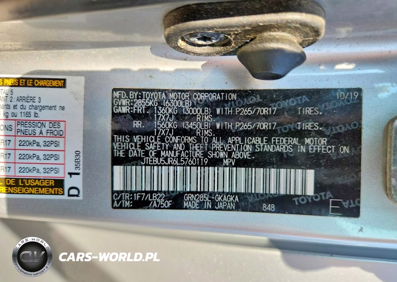 2020 Toyota 4Runner Sr5 Premium VIN:JTEBU5JR6L5760119 - 14