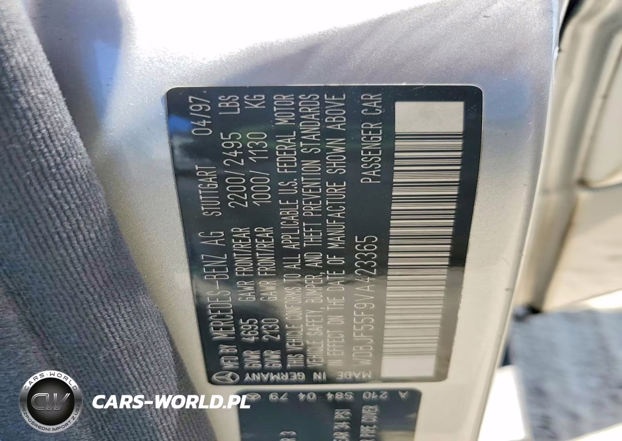 1997 Mercedes-Benz E 320 VIN:WDBJF55F9VA423365 - 12