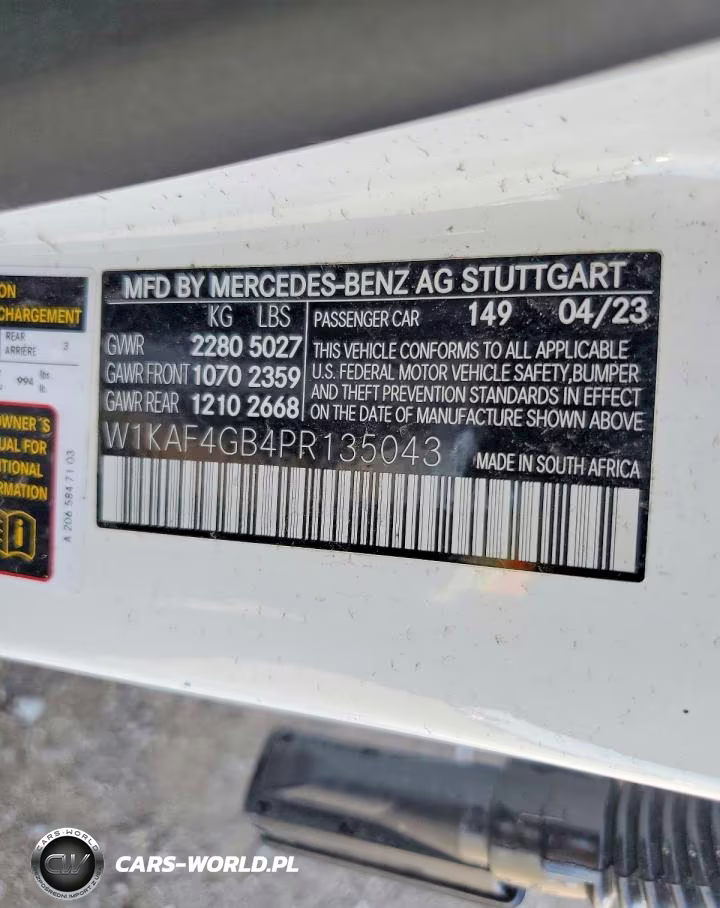 2023 Mercedes-Benz C 300 VIN:W1KAF4GB4PR135043 - 12