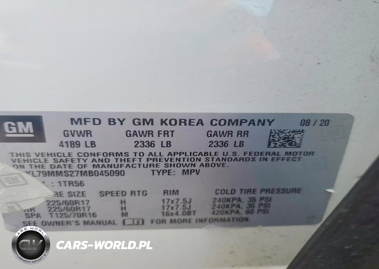 2021 Chevrolet Trailblazer Ls VIN:KL79MMS27MB045090 - 13