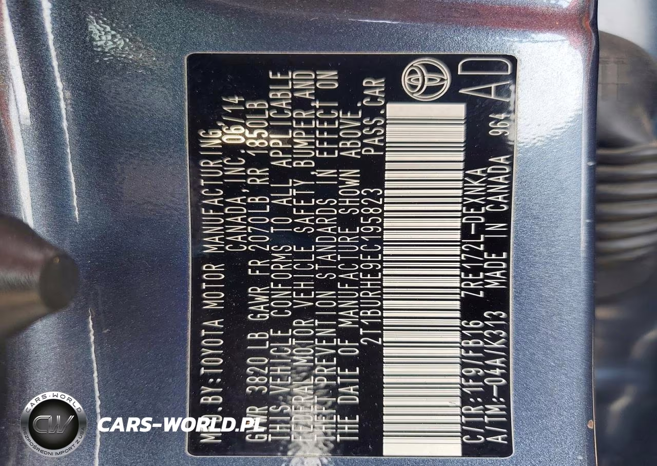 2014 Toyota Corolla Le VIN:2T1BURHE9EC195823 - 13