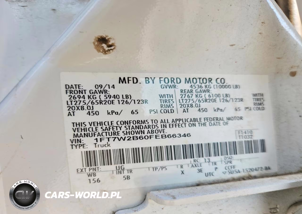 2015 Ford F250 Super Duty VIN:1FT7W2B60FEB66346 - 12
