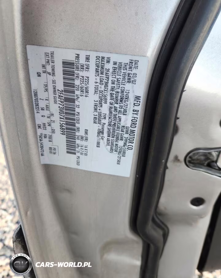2007 Ford Crown Victoria VIN:2FAFP73V07X156899 - 12