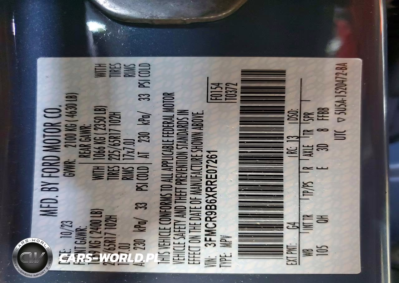 2024 Ford Bronco Sport Big Bend VIN:3FMCR9B6XRRE07261 - 13