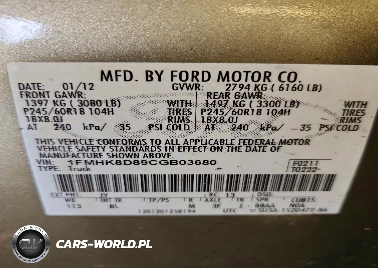 2012 Ford Explorer Xlt VIN:1FMHK8D89CGB03680 - 13