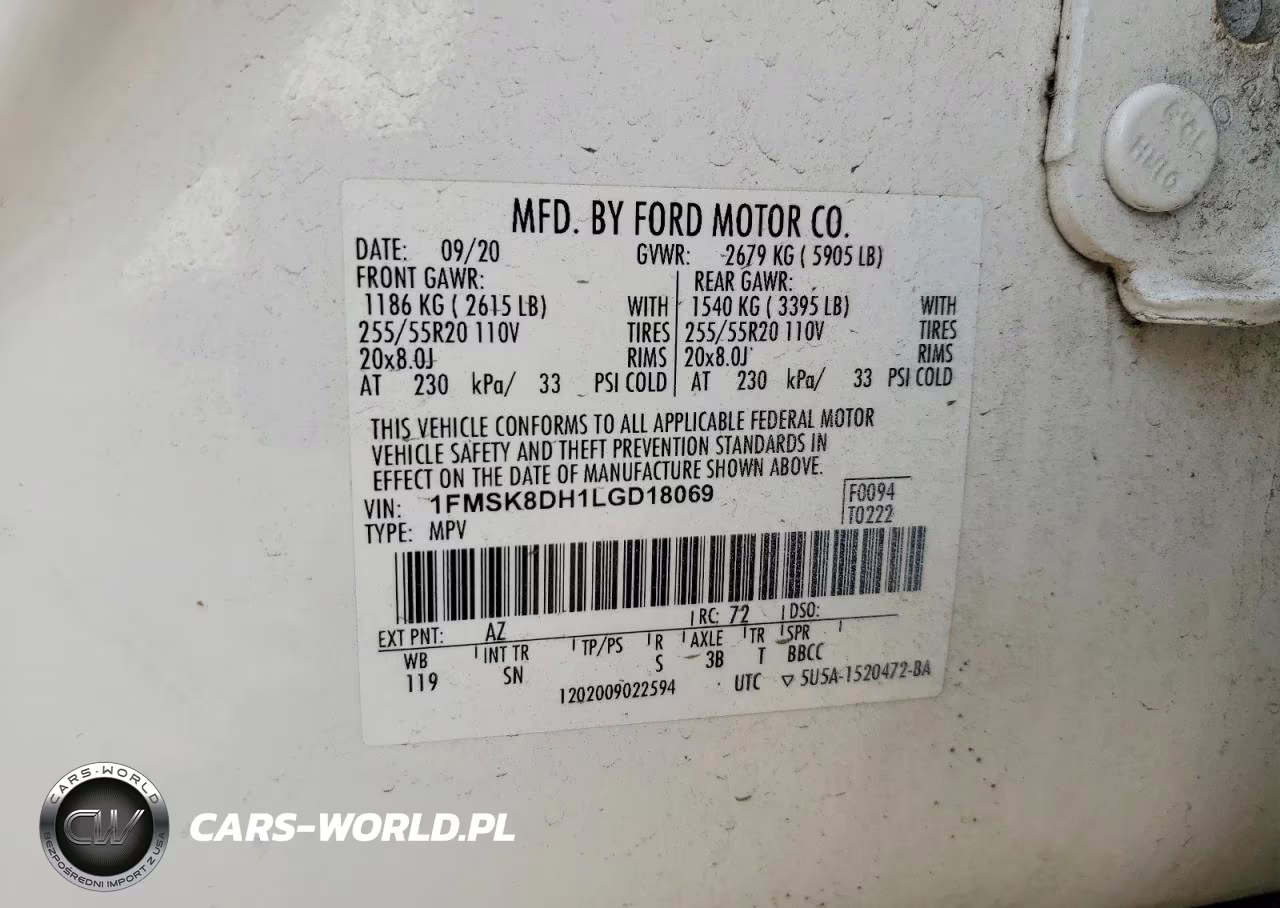 2020 Ford Explorer Xlt VIN:1FMSK8DH1LGD18069 - 14