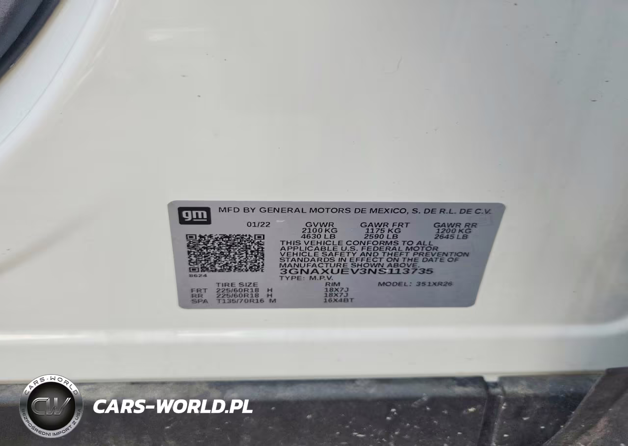 2022 Chevrolet Equinox Lt VIN:3GNAXUEV3NS113735 - 14