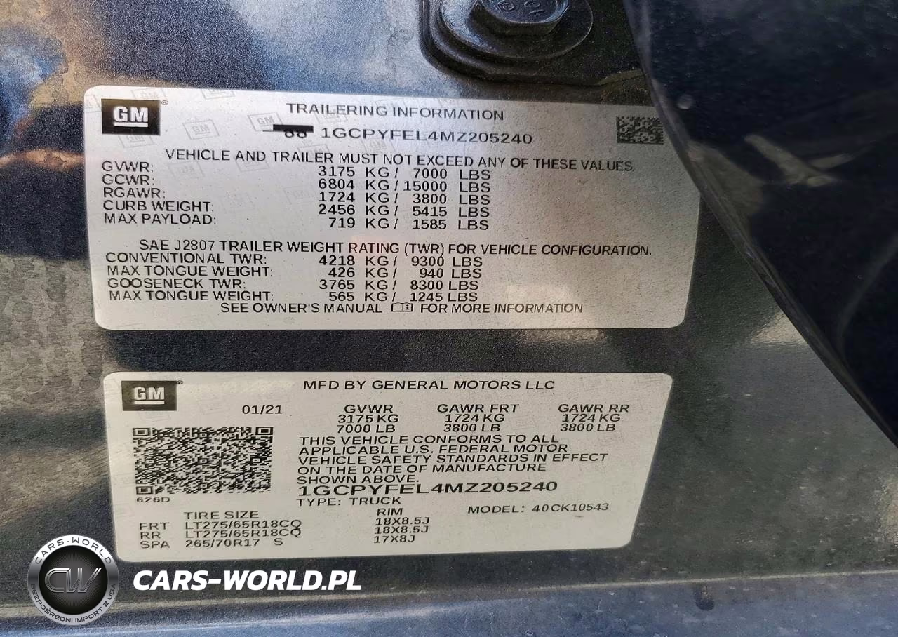 2021 Chevrolet Silverado K1500 Lt Trail Boss VIN:1GCPYFEL4MZ205240 - 13