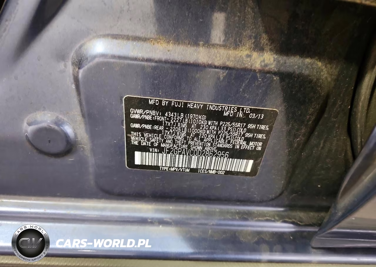 2013 Subaru Xv Crosstrek 2.0 Premium VIN:JF2GPAVC0D2862956 - 13