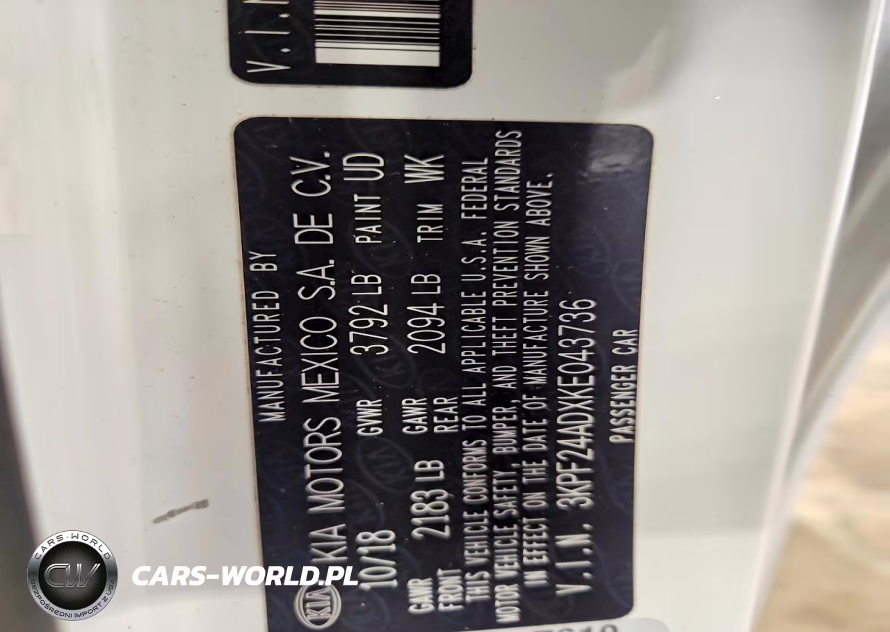 2019 Kia Forte Lxs VIN:3KPF24ADXKE043736 - 12