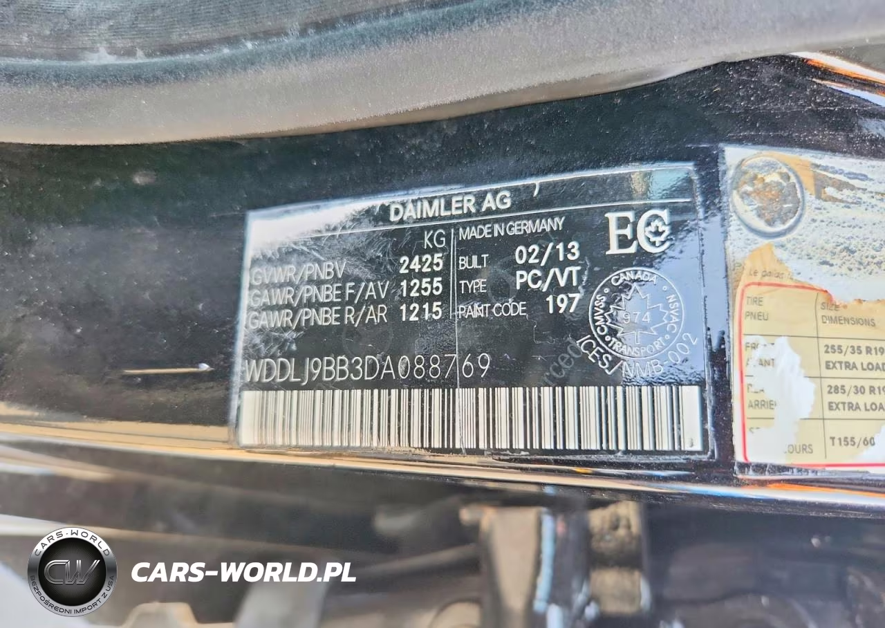 2013 Mercedes-Benz Cls 63 Amg VIN:WDDLJ7EB9DA084001 - 12