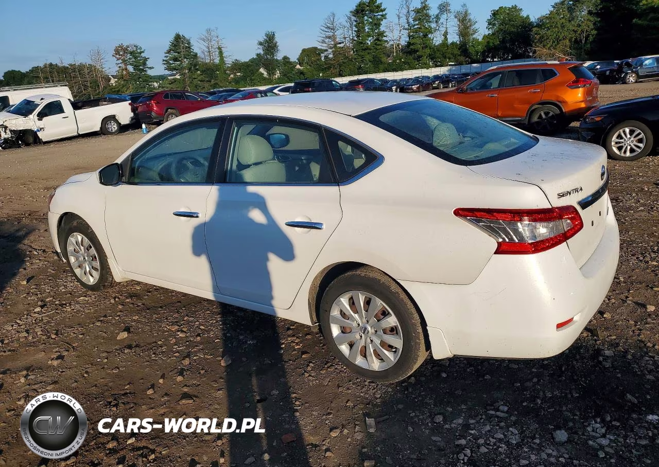 2014 NISSAN SENTRA S VIN:3N1AB7AP0EL686380 - 2