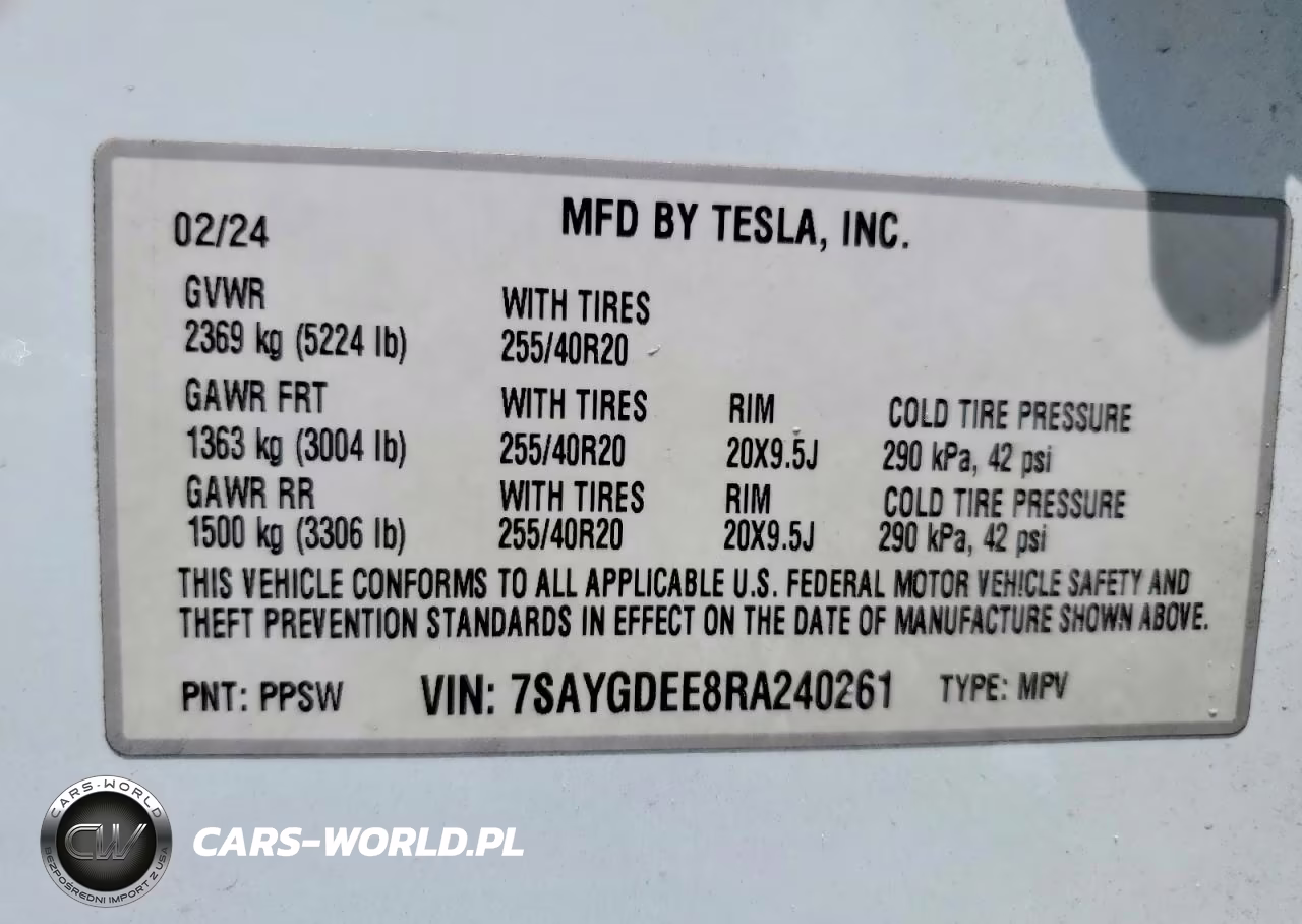 2024 Tesla Model Y VIN:7SAYGDEE8RA240261 - 12