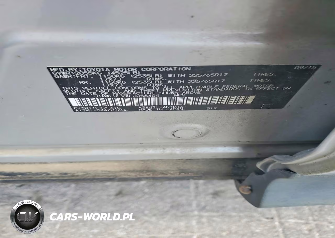 2015 Toyota Rav4 Xle VIN:JTMWFREVXFJ056404 - 13