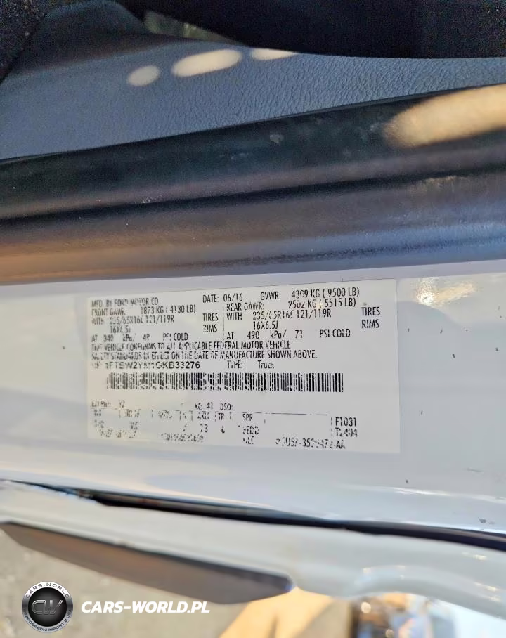 2016 Ford Transit T-350 Delivery Van VIN:1FTBW2YM1GKB33276 - 13