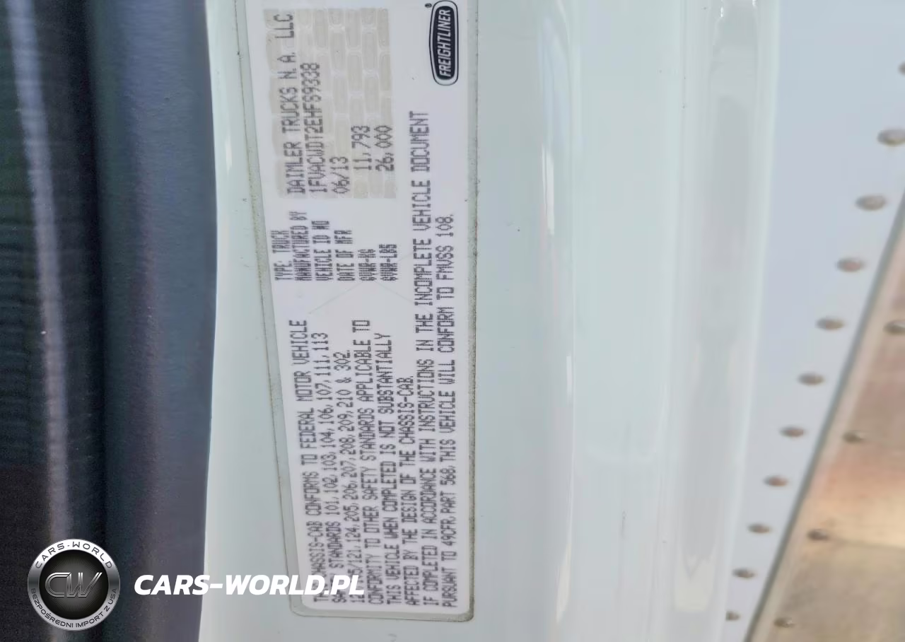 2014 Freightliner Business Class M2 Box Truck VIN:1FVACWDT2EHFS9338 - 13