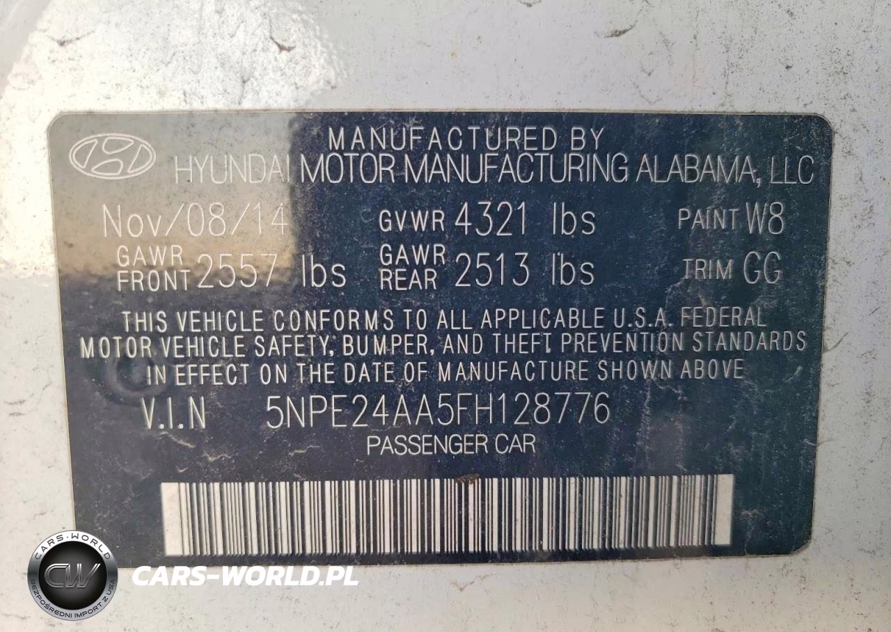 2015 Hyundai Sonata Eco VIN:5NPE24AA5FH128776 - 12