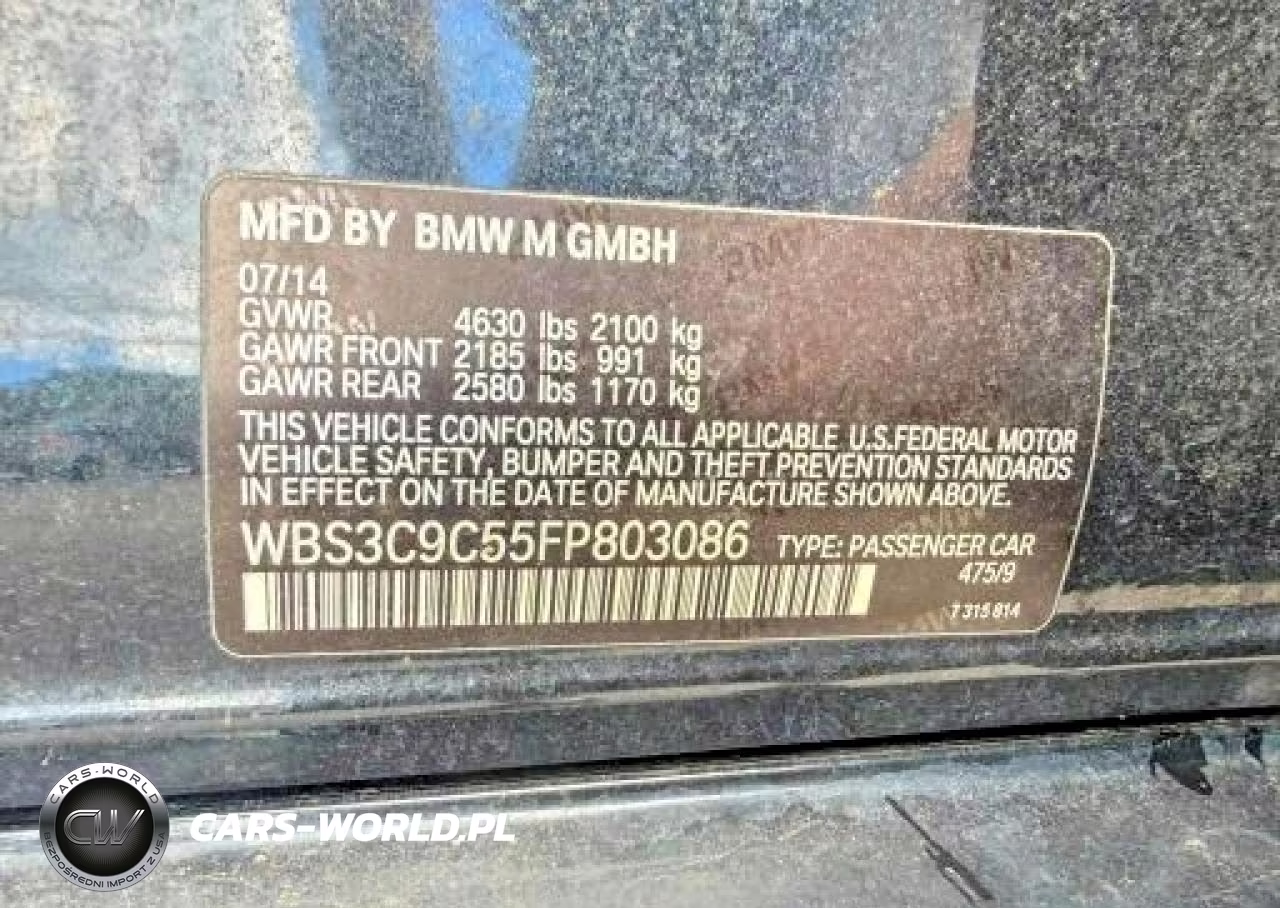 2015 BMW M3 VIN:WBS3C9C55FP803086 - 14