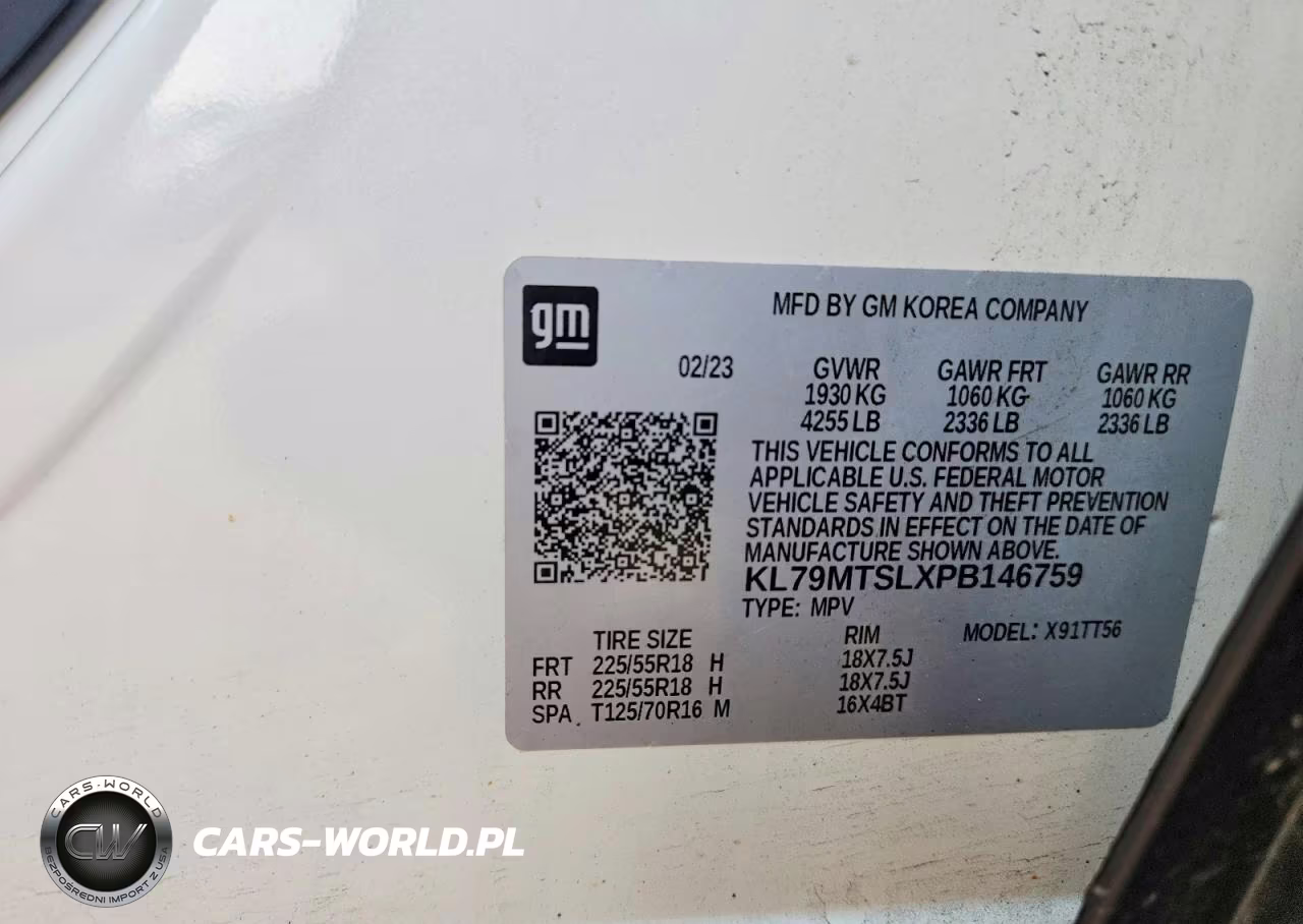2023 Chevrolet Trailblazer Rs VIN:KL79MTSLXPB146759 - 14