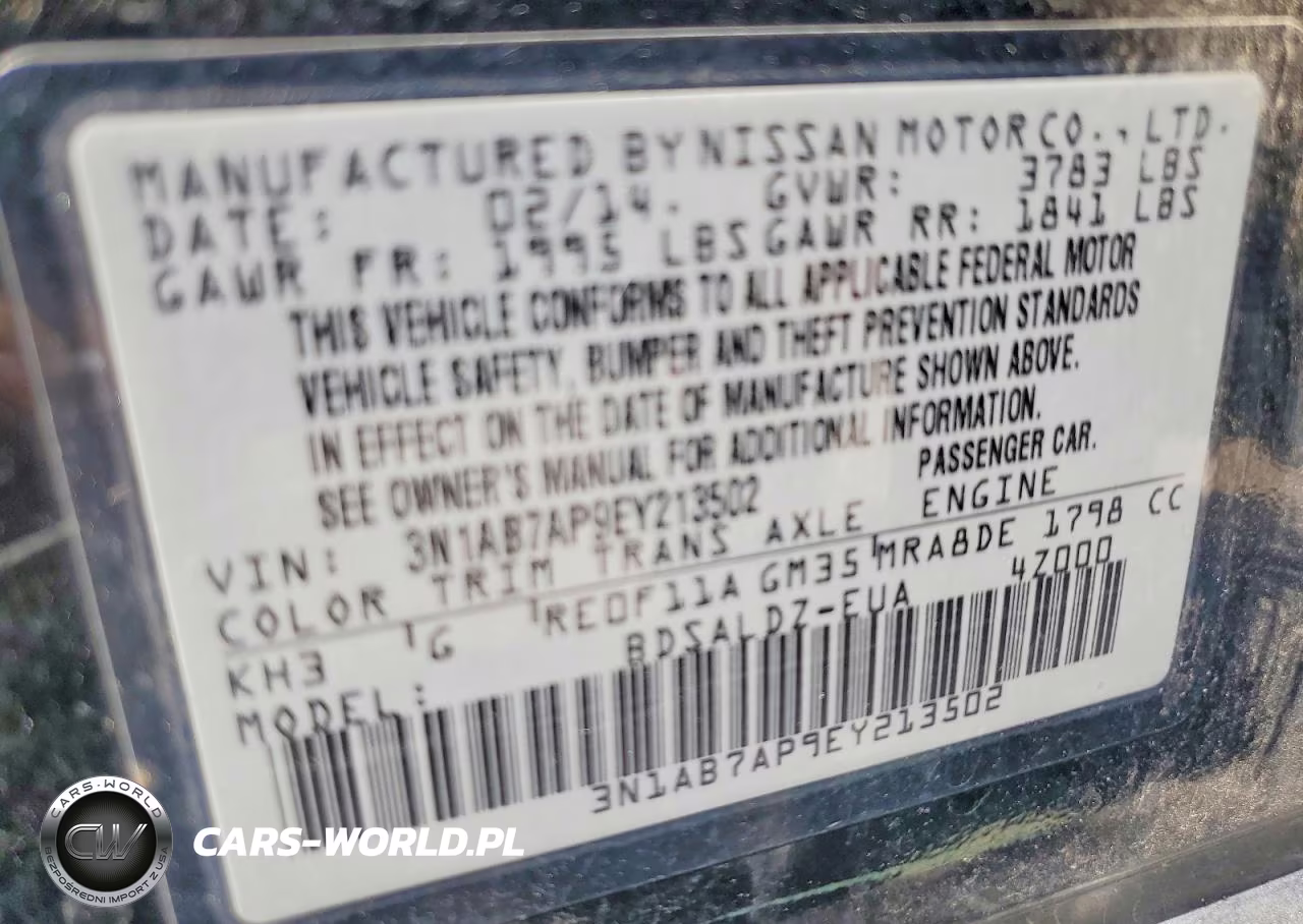 2014 Nissan Sentra Sv VIN:3N1AB7AP9EY213502 - 13