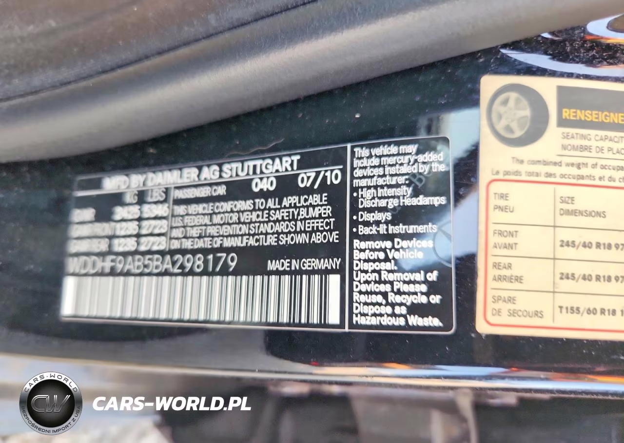 2011 Mercedes-Benz E 550 4Matic VIN:WDDHF9AB5BA298179 - 12
