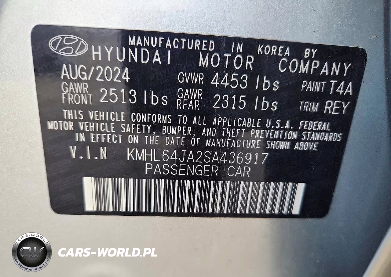 2025 Hyundai Sonata Sel VIN:KMHL64JA2SA436917 - 12