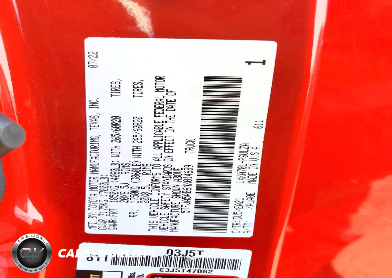 2022 Toyota Tundra Crewmax Limited VIN:5TFJA5AB6NX014689 - 12