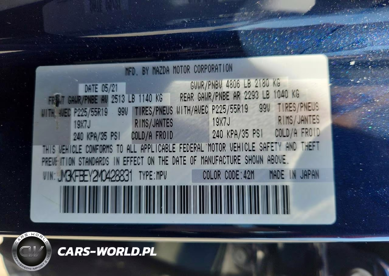 2021 Mazda Cx-5 Signature VIN:JM3KFBEY2M0428831 - 13