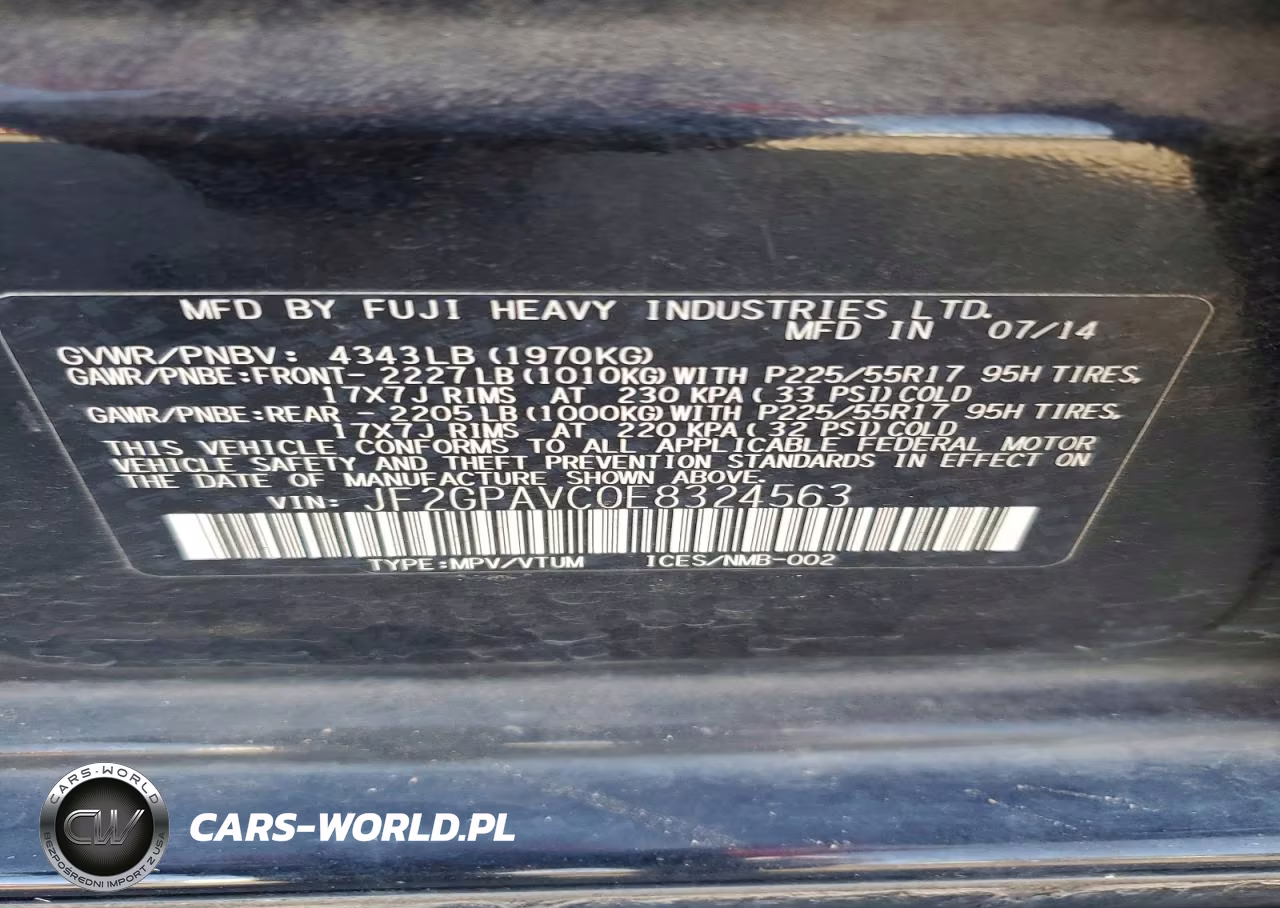 2014 Subaru Xv Crosstrek 2.0 Premium VIN:JF2GPAVC0E8324563 - 13