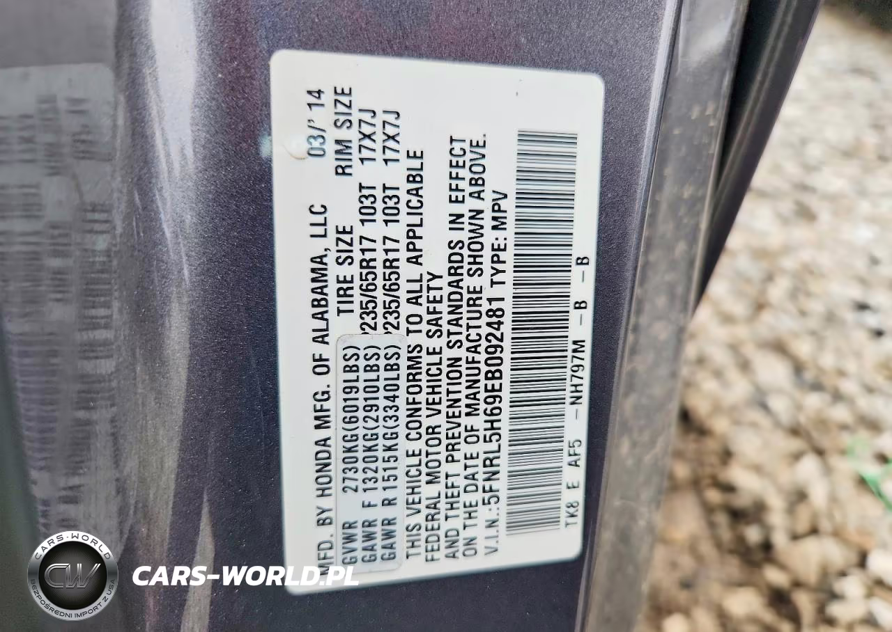 2014 Honda Odyssey Exl VIN:5FNRL5H69EB092481 - 13