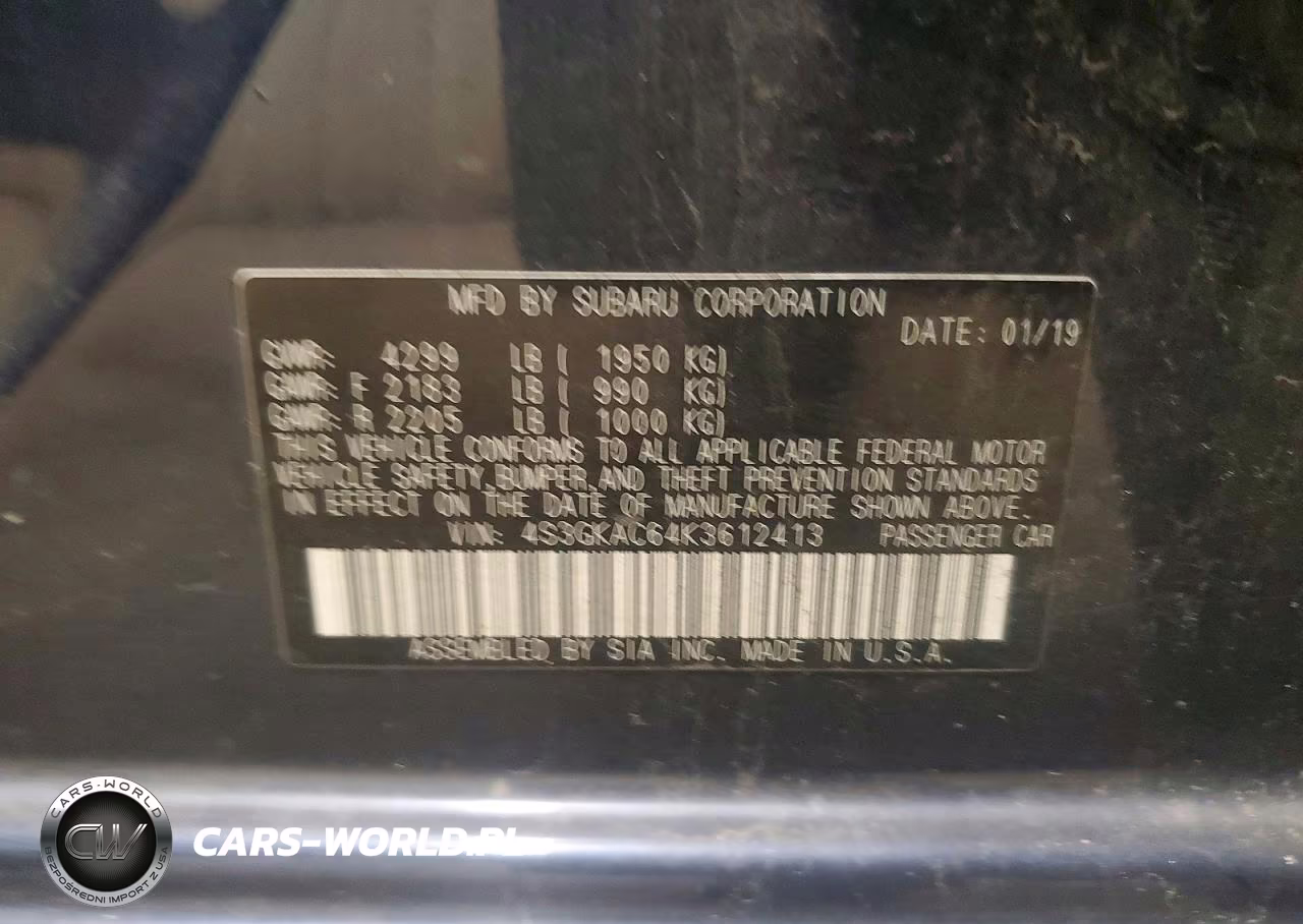 2019 Subaru Impreza Premium VIN:4S3GKAC64K3612413 - 13