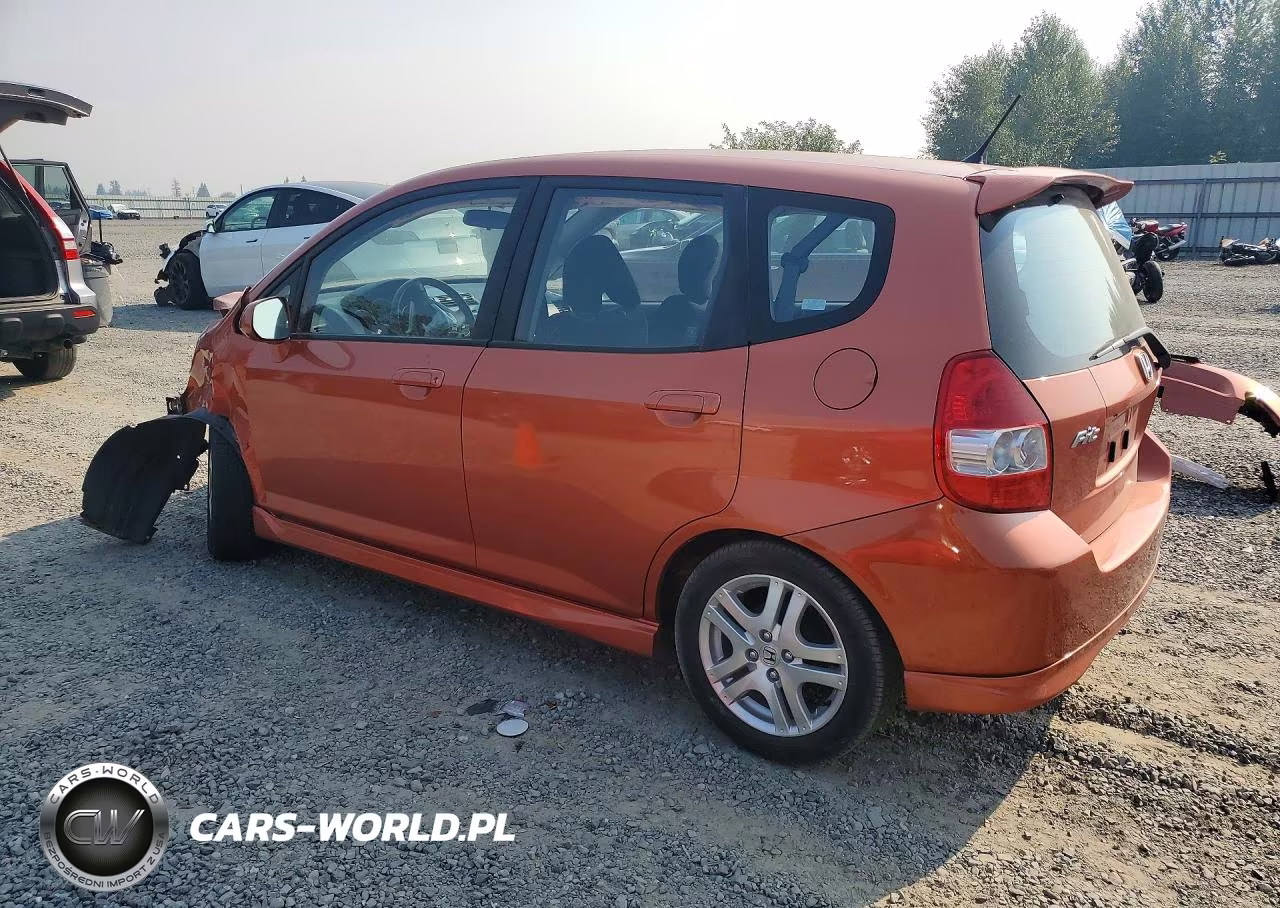 2007 Honda Fit S VIN:JHMGD37627S065296 - 2