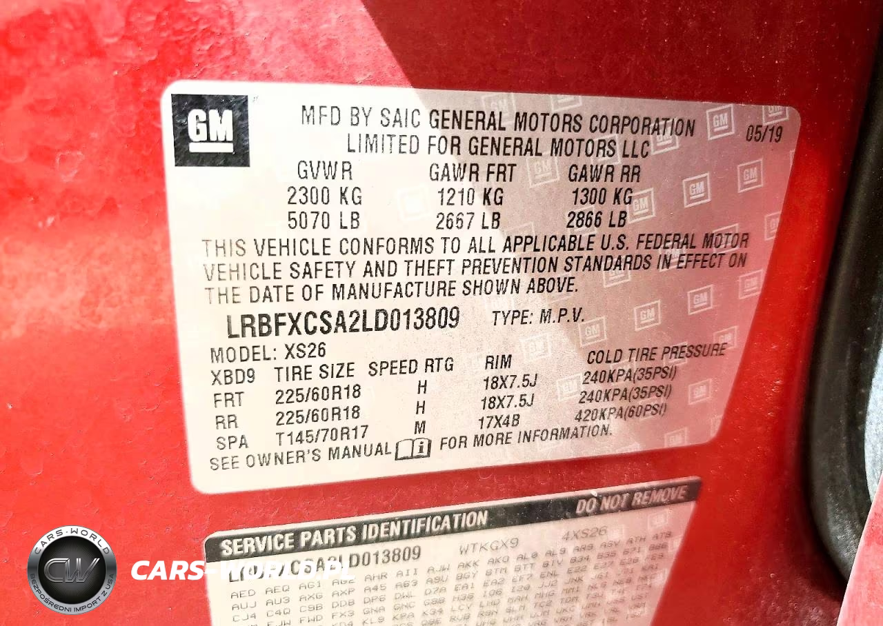 2020 Buick Envision VIN:LRBFXCSA2LD013809 - 14