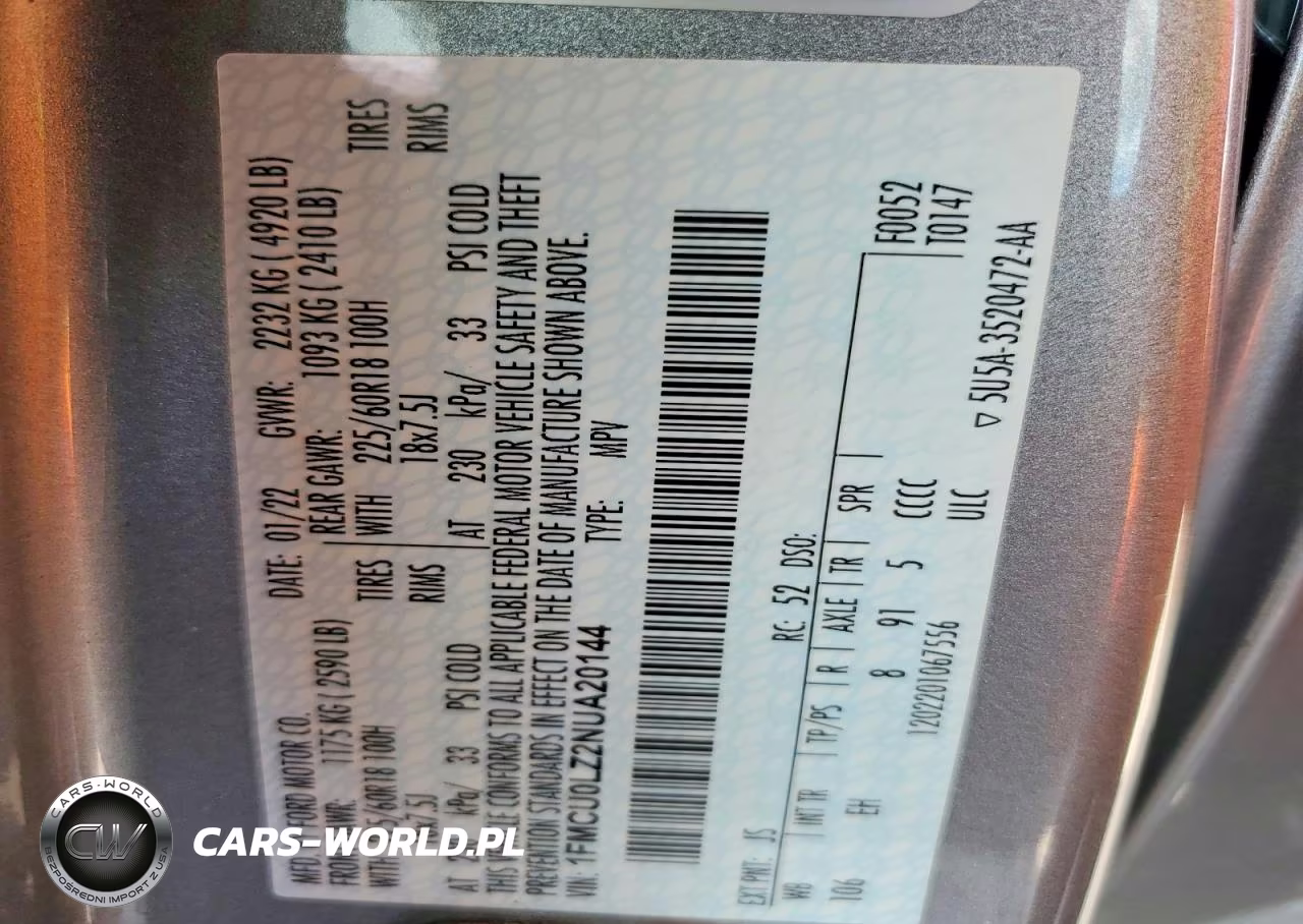 2022 Ford Escape Titanium VIN:1FMCU0LZ2NUA20144 - 13